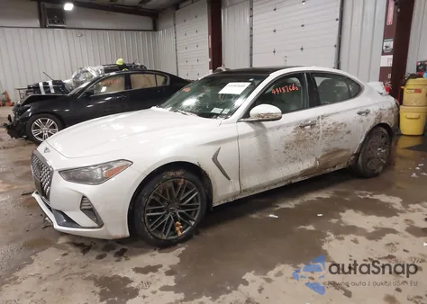 2019 Genesis G70 2.0T Advanced из США, поврежденный, VIN KMTG44LA3KU015491